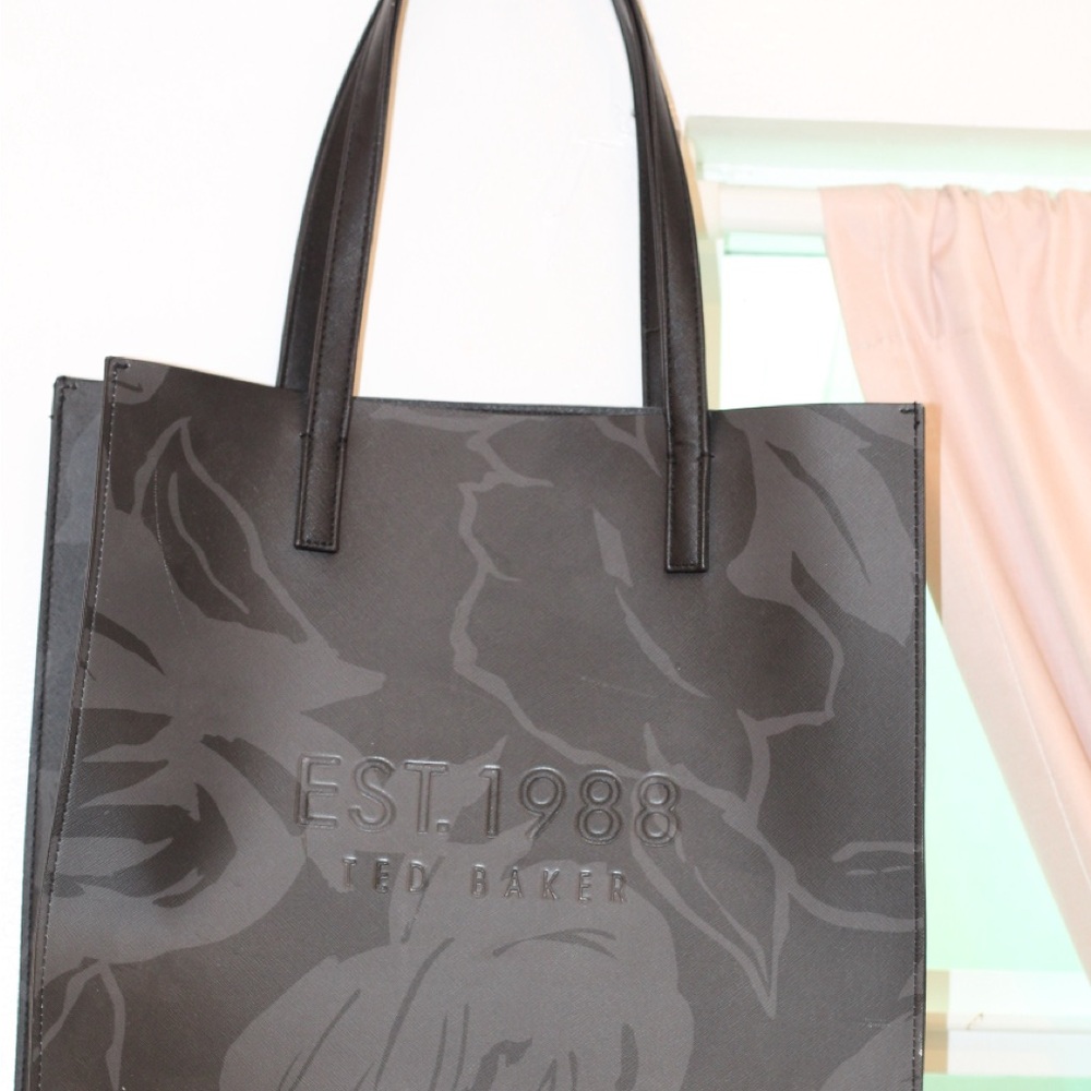 Ted Baker Black Tote Bag with Structured Design